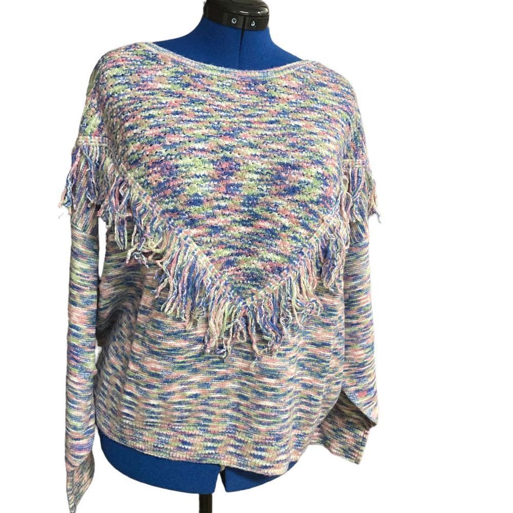 SCOOP Women’s Space Dye Fringe Pullover Sweater Multicolored Size‎ XXXL/3XG (22)